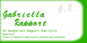 gabriella rapport business card